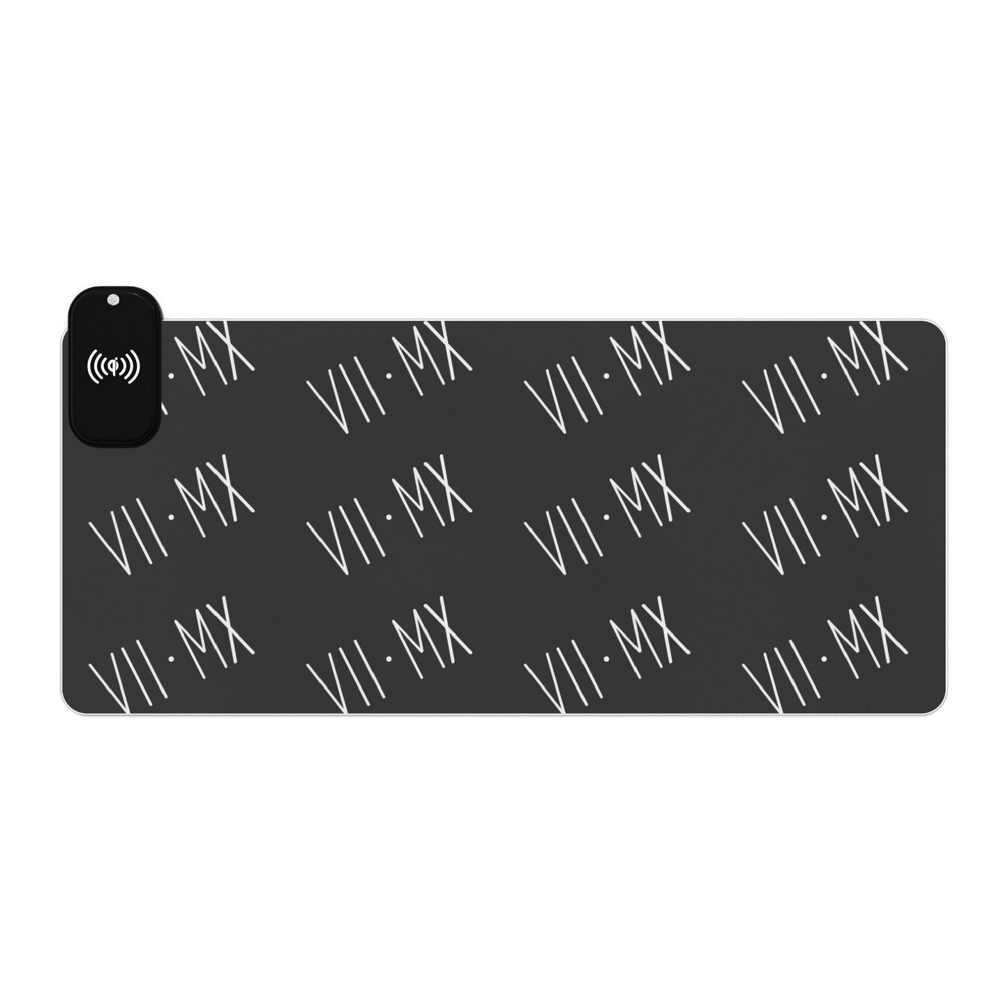 LED Mouse Pad and Wireless Charging station w VII•MX logo pattern