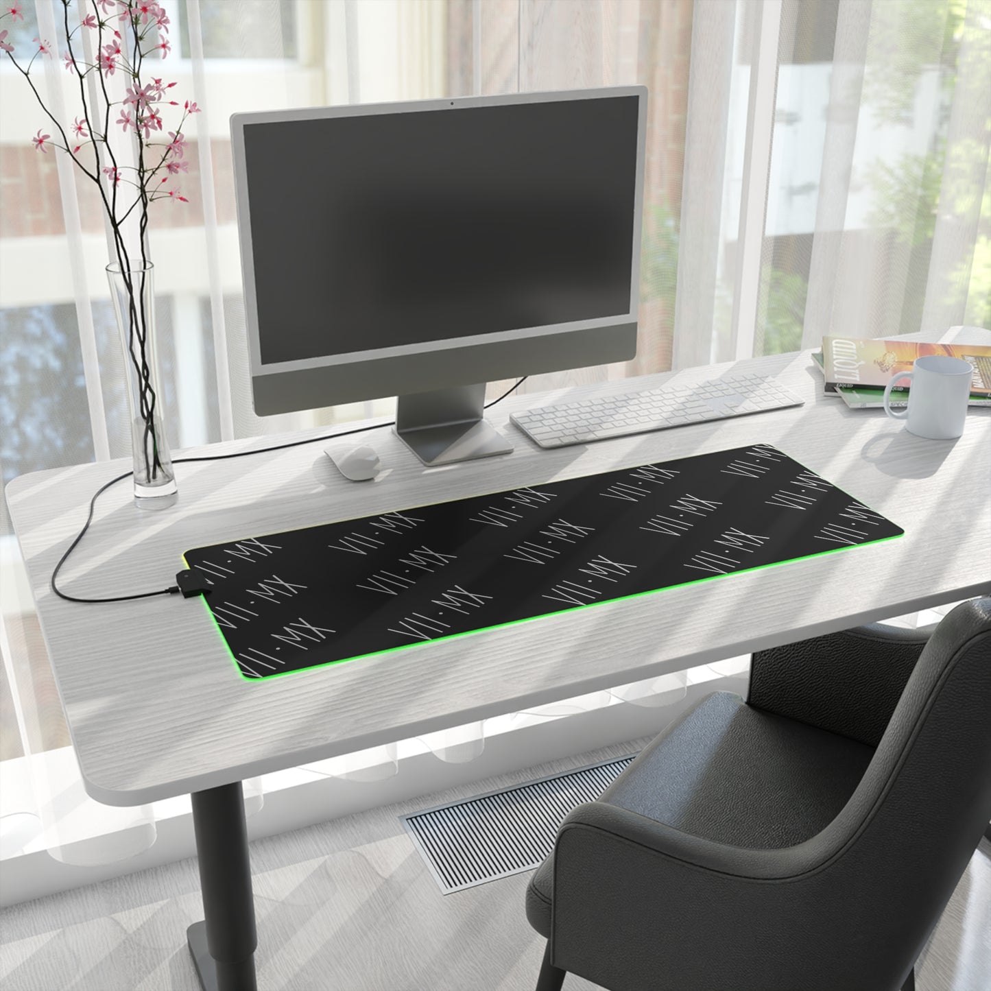 LED Mouse Pad w VII•MX logo pattern