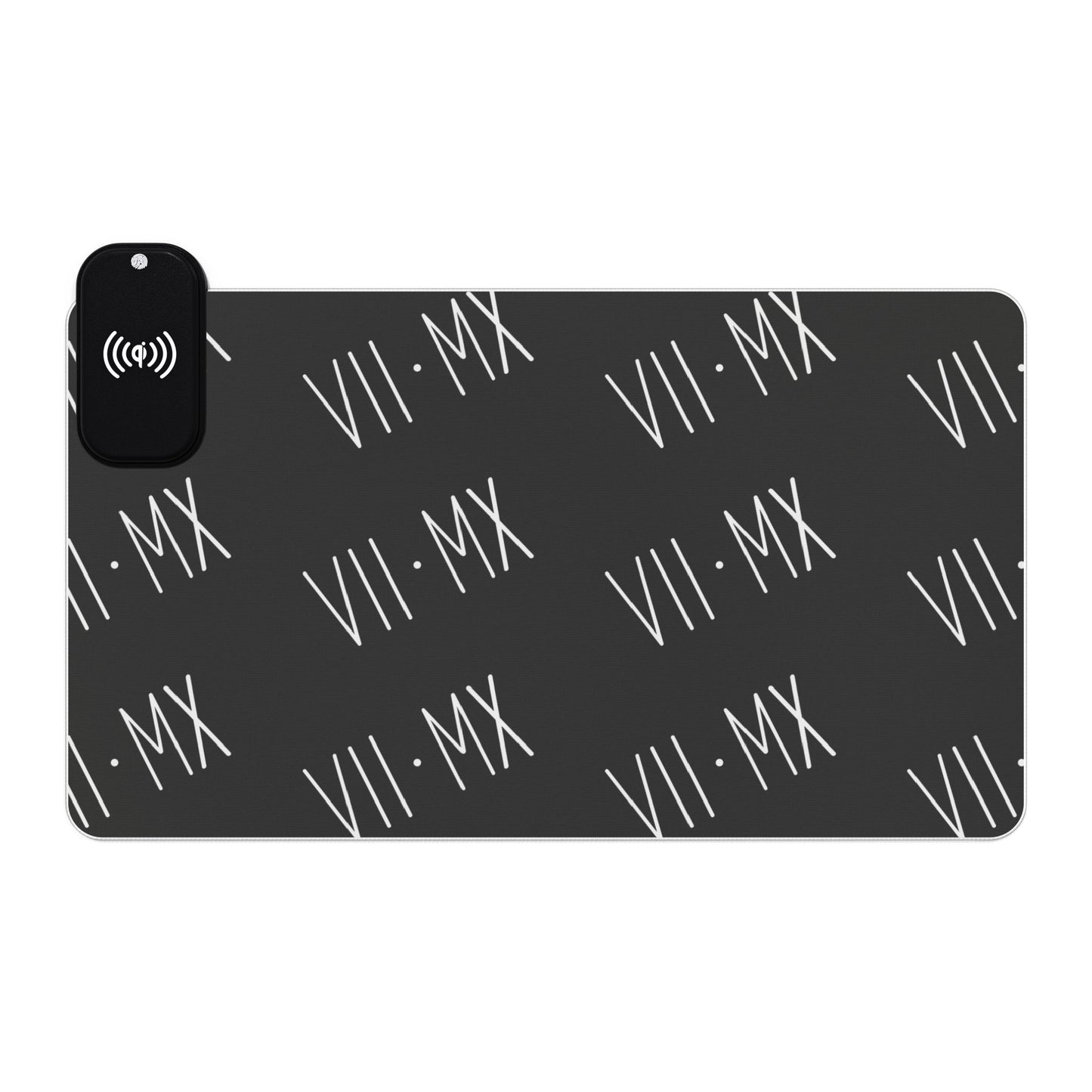 LED Mouse Pad and Wireless Charging station w VII•MX logo pattern