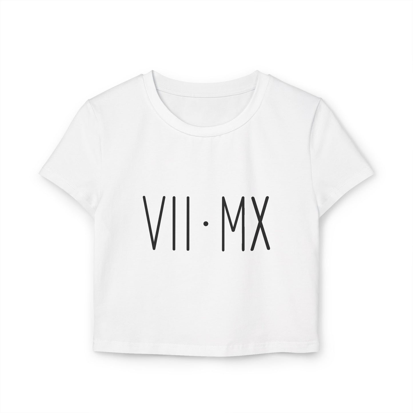 Chic Women's Baby Tee with VII·MX Design