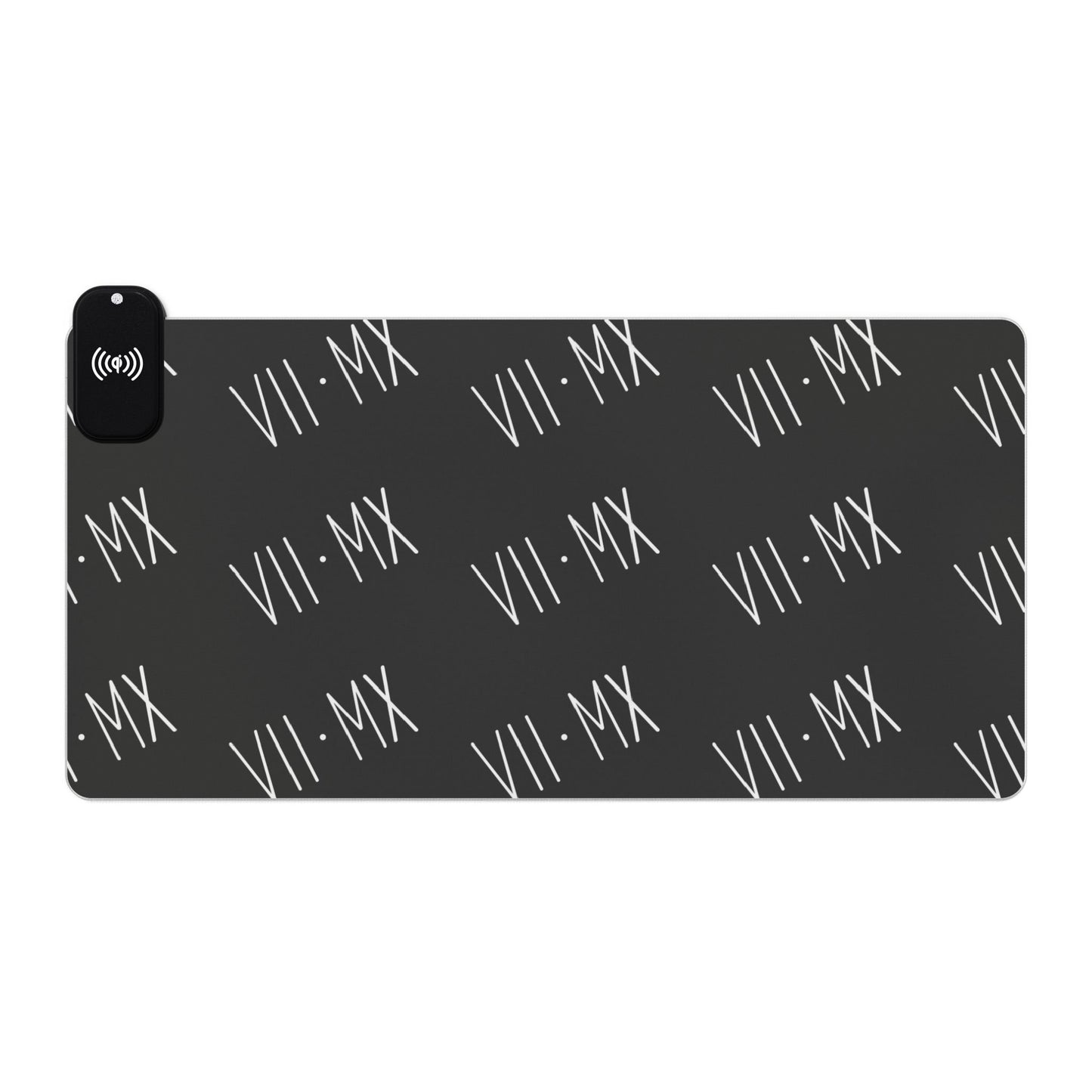LED Mouse Pad and Wireless Charging station w VII•MX logo pattern