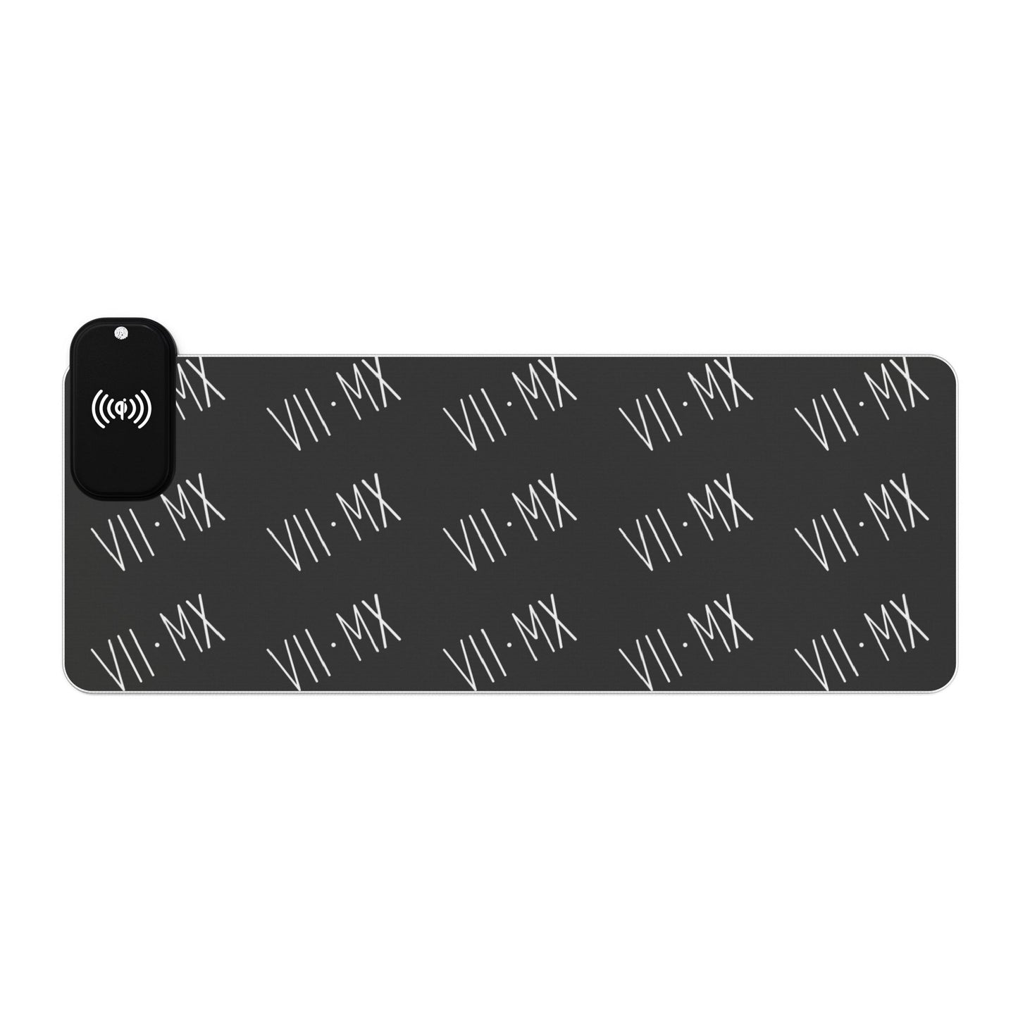 LED Mouse Pad and Wireless Charging station w VII•MX logo pattern
