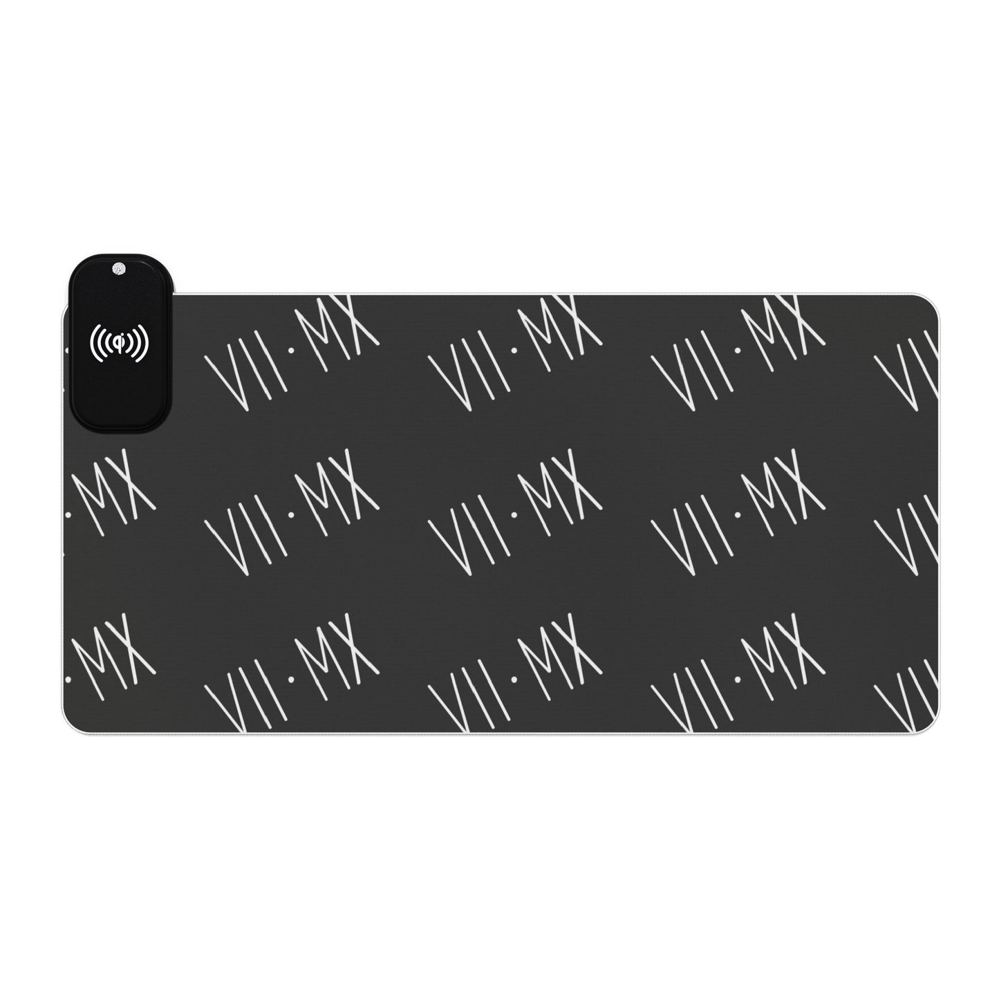 LED Mouse Pad and Wireless Charging station w VII•MX logo pattern