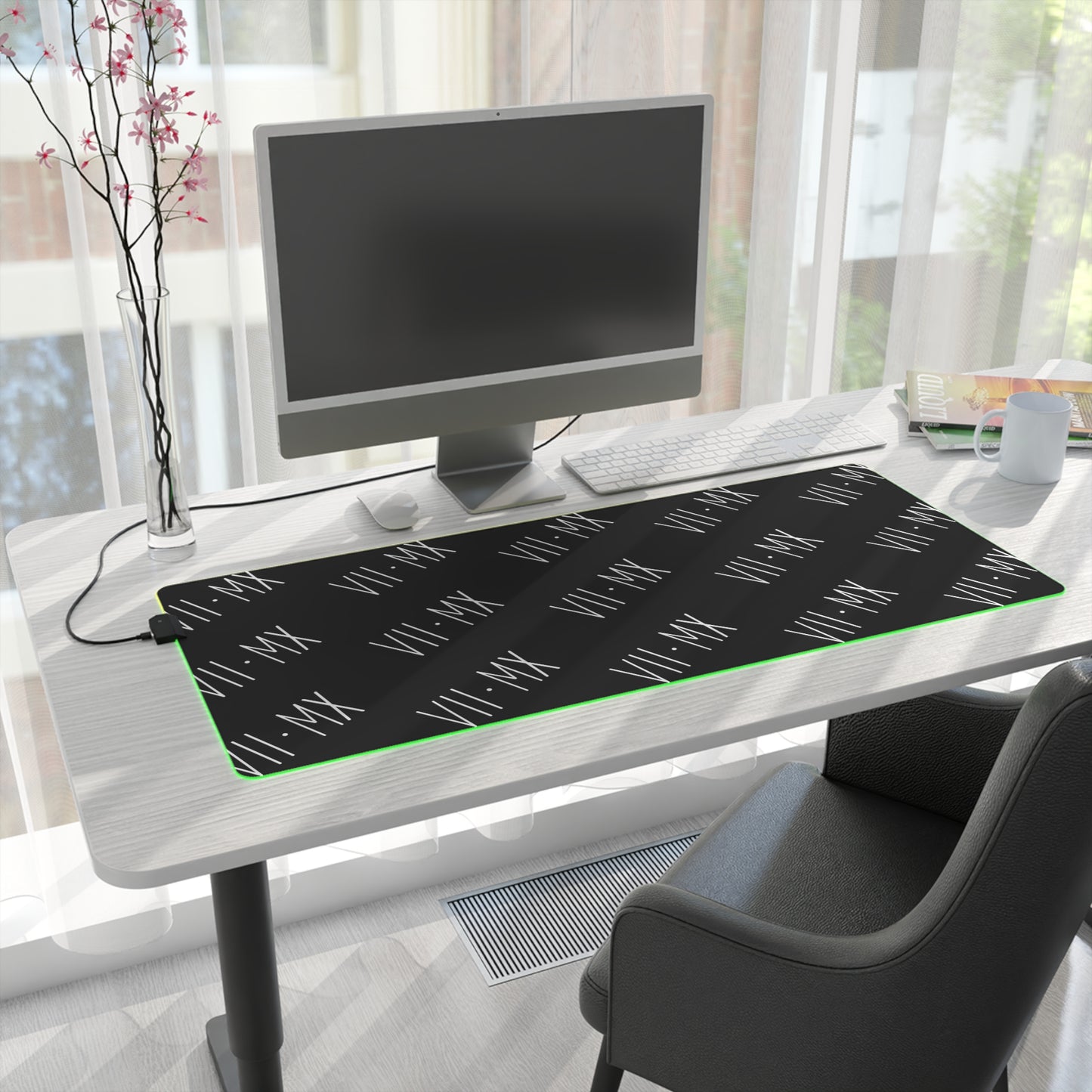 LED Mouse Pad w VII•MX logo pattern