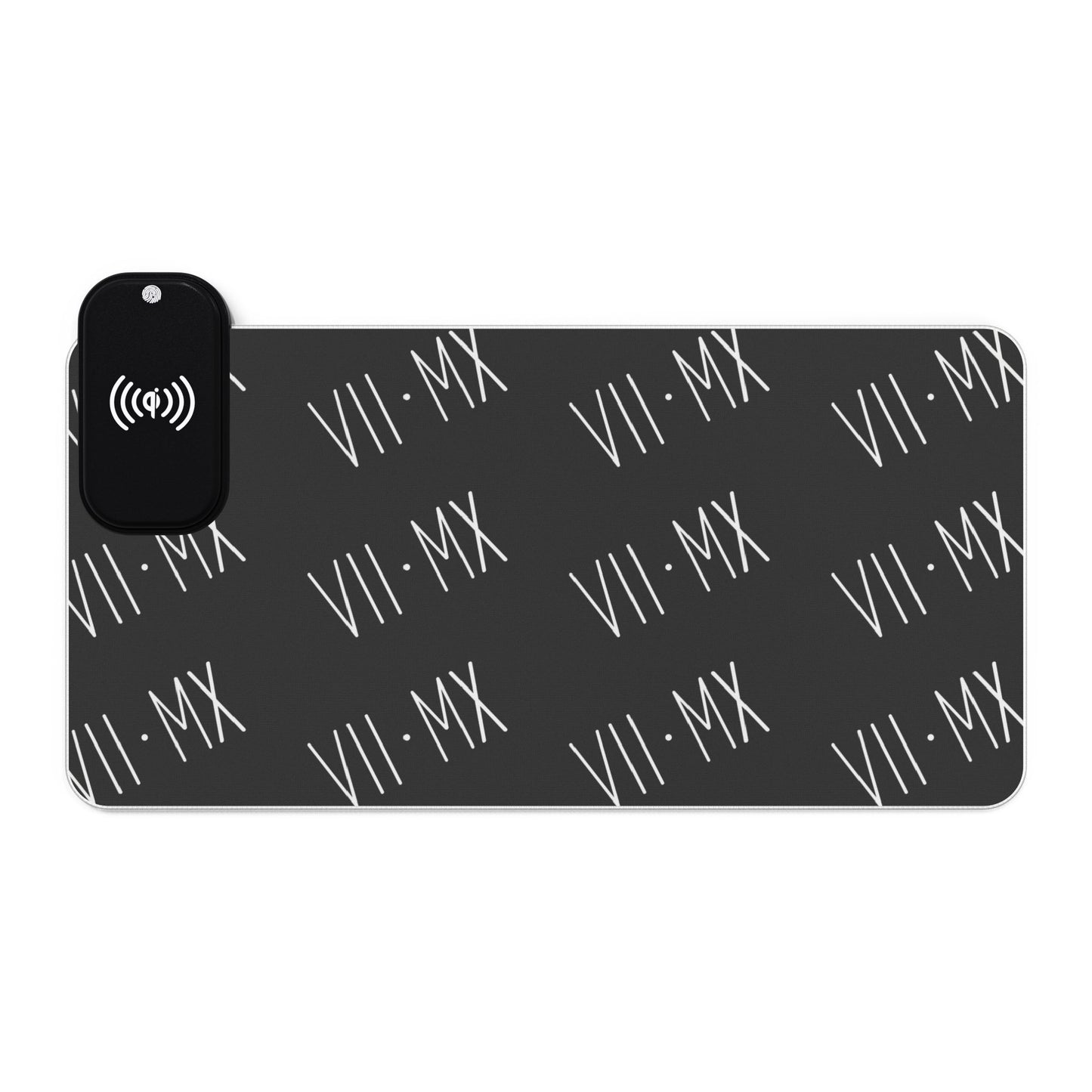 LED Mouse Pad and Wireless Charging station w VII•MX logo pattern