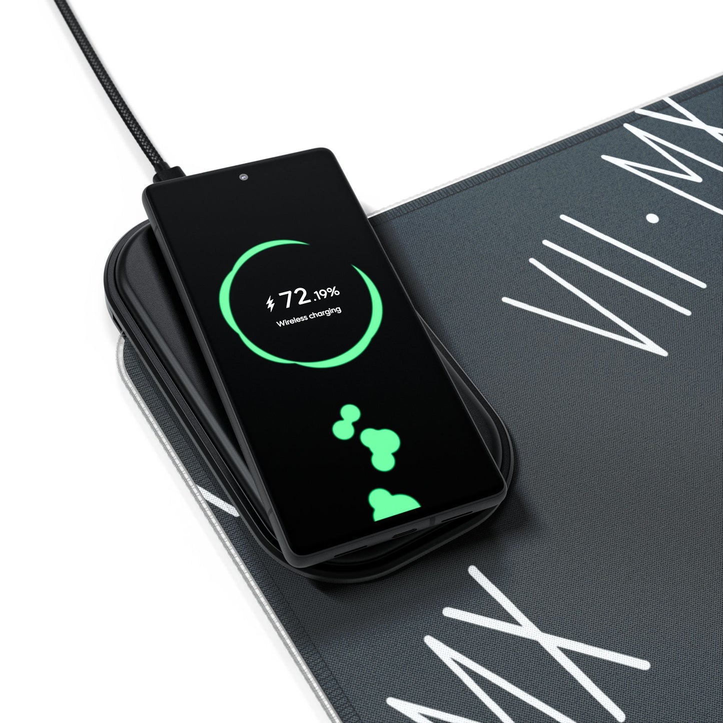 LED Mouse Pad and Wireless Charging station w VII•MX logo pattern