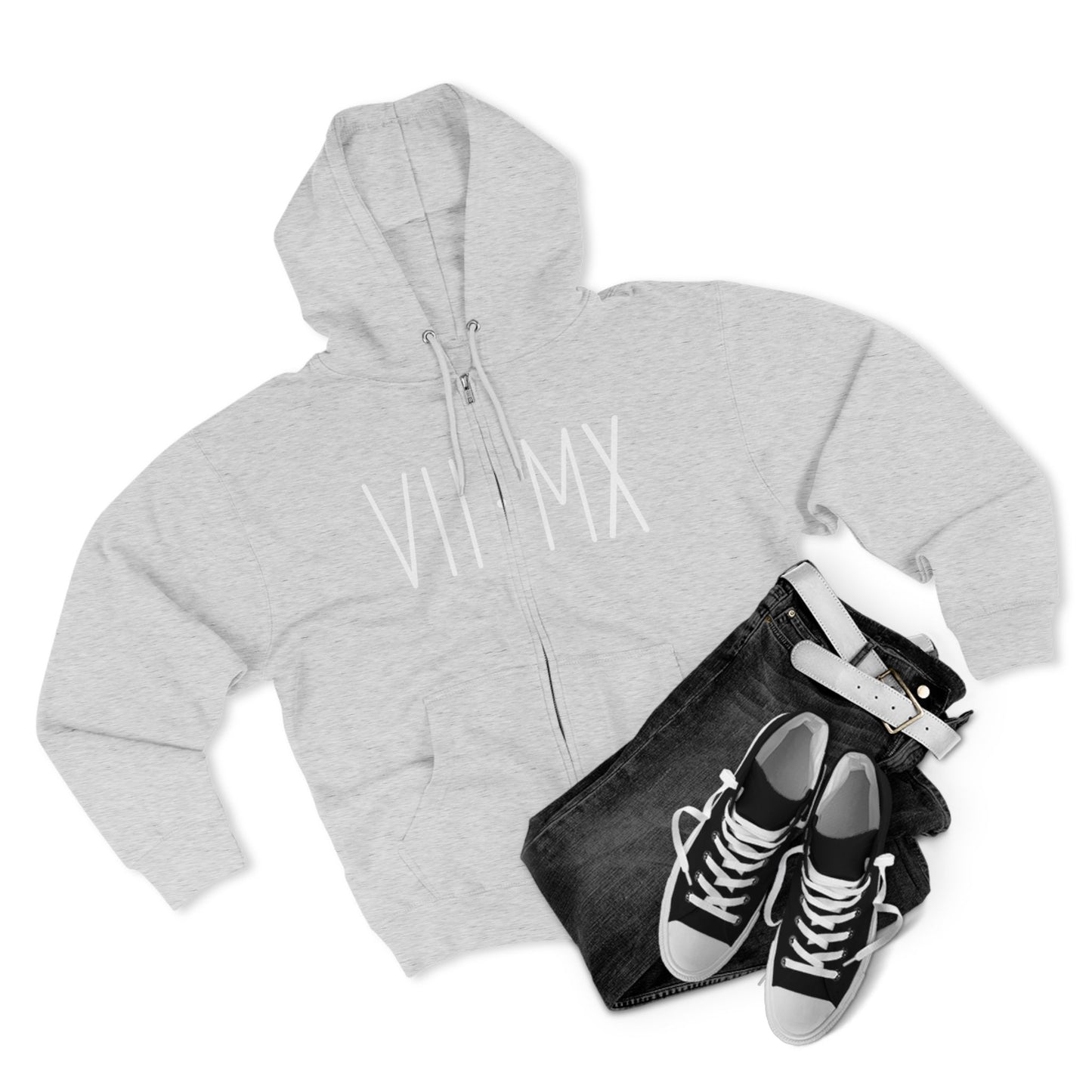VII•MX and ViticusMaximus Designs on stylish zip up hoodie