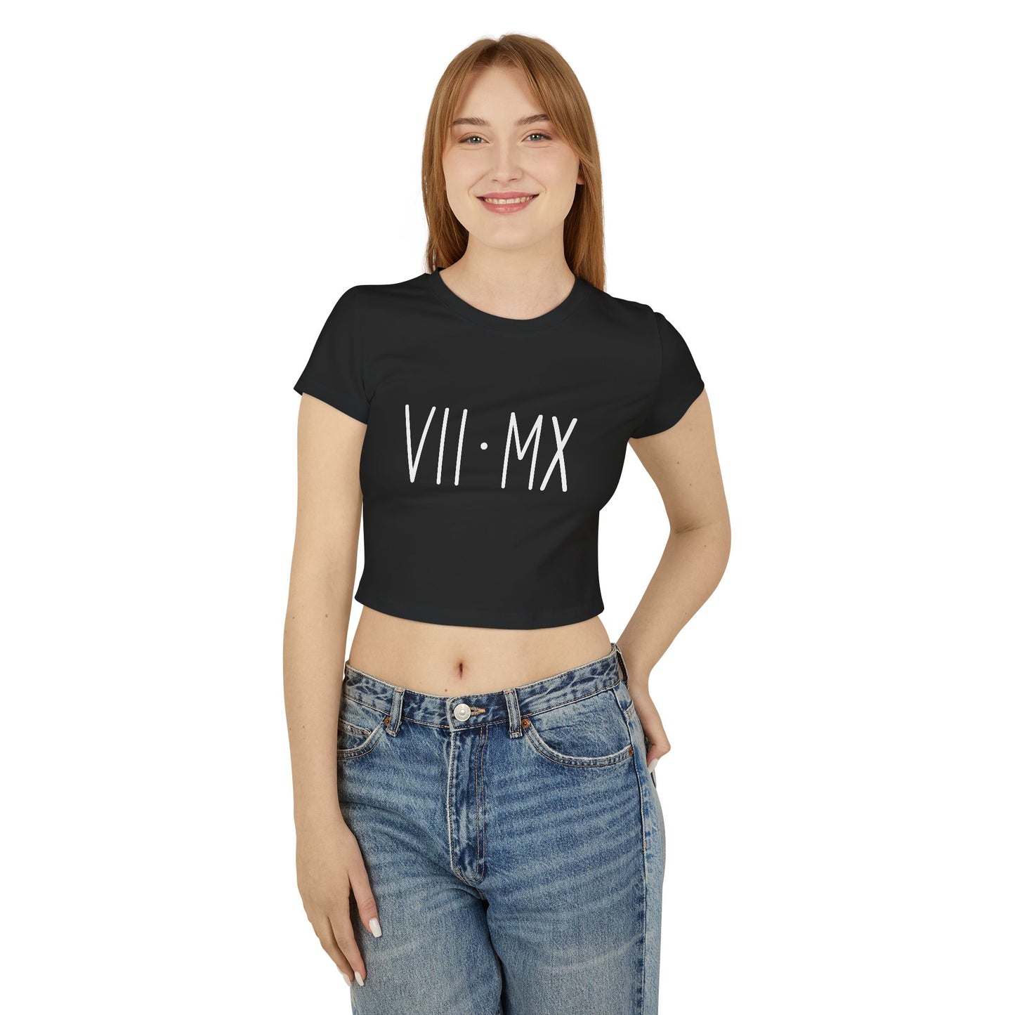 Chic Women's Baby Tee with VII·MX Design
