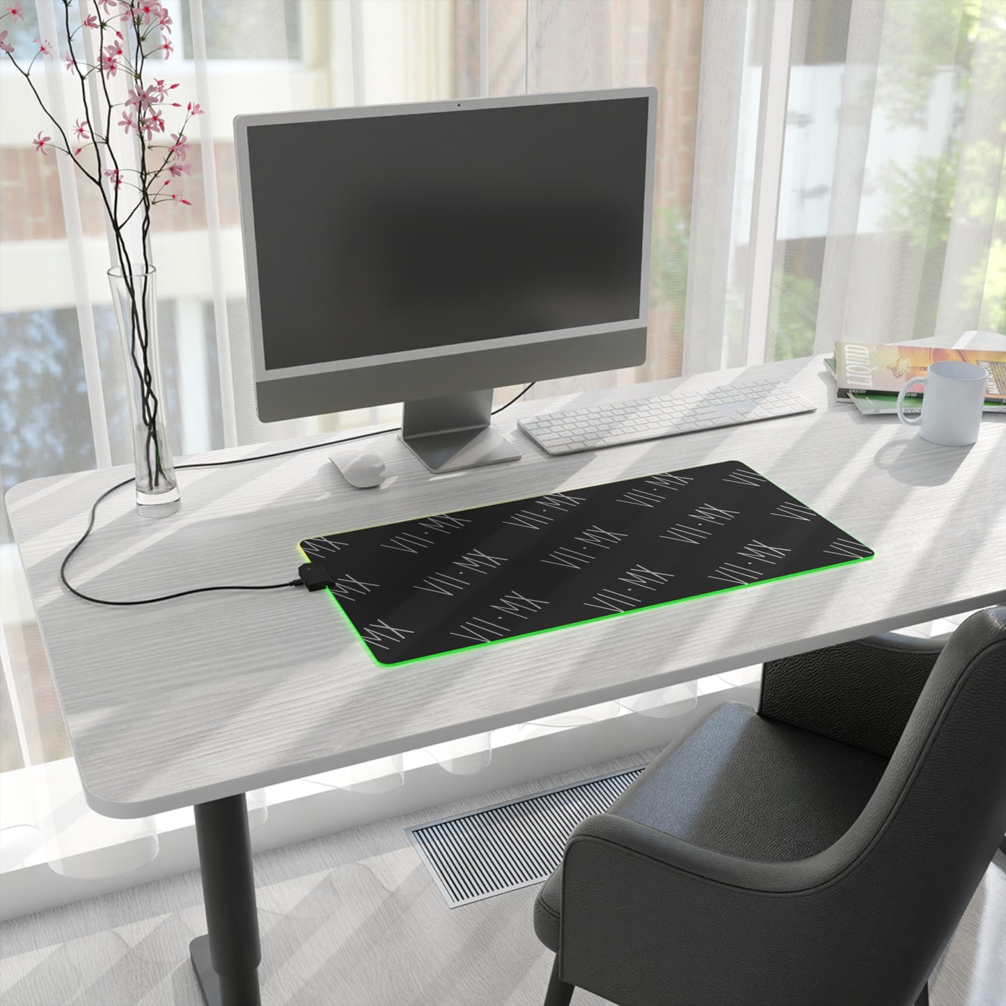 LED Mouse Pad w VII•MX logo pattern