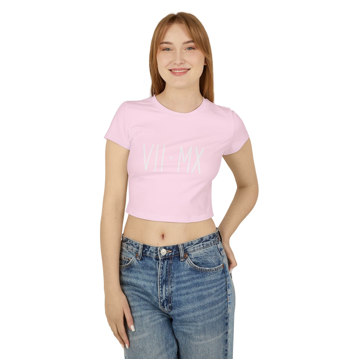 Chic Women's Baby Tee with VII·MX Design