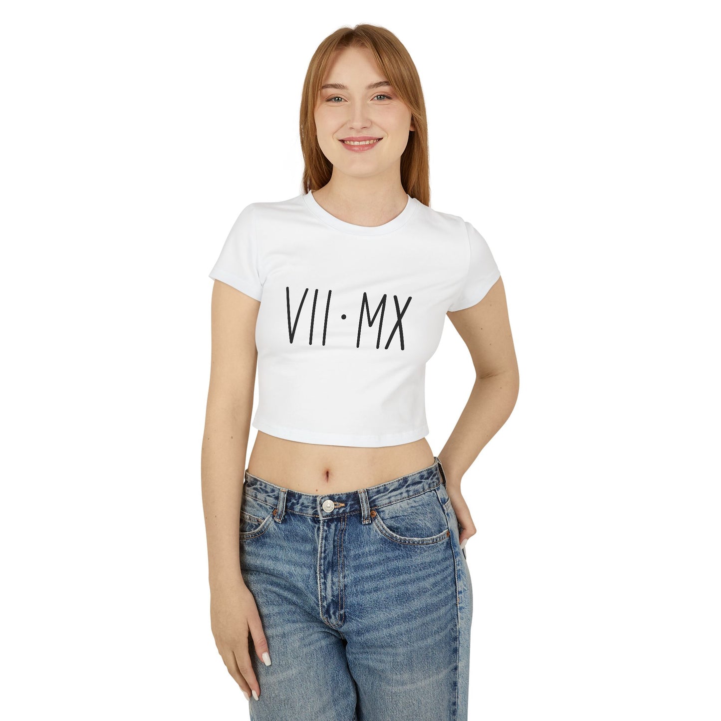 Chic Women's Baby Tee with VII·MX Design