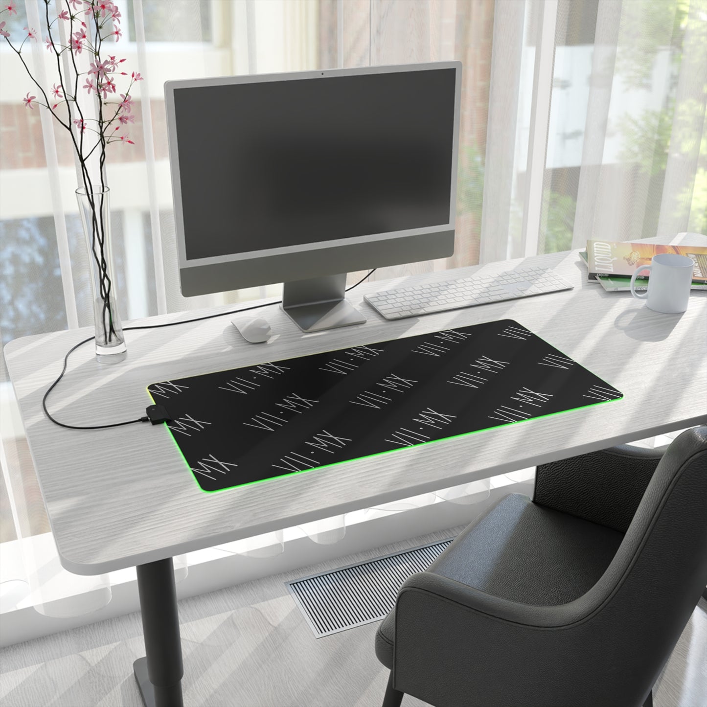 LED Mouse Pad w VII•MX logo pattern