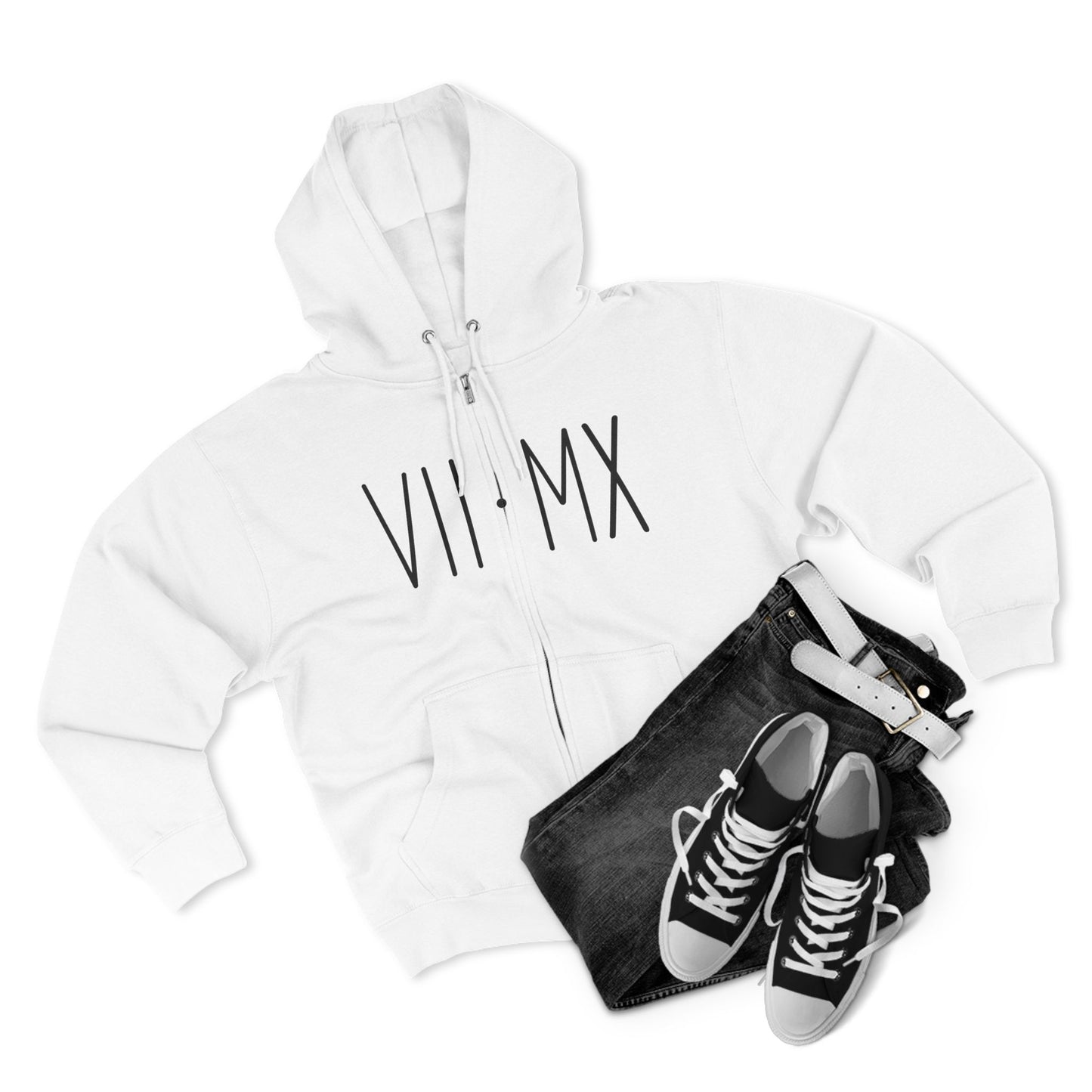 VII•MX and ViticusMaximus Designs on stylish zip up hoodie