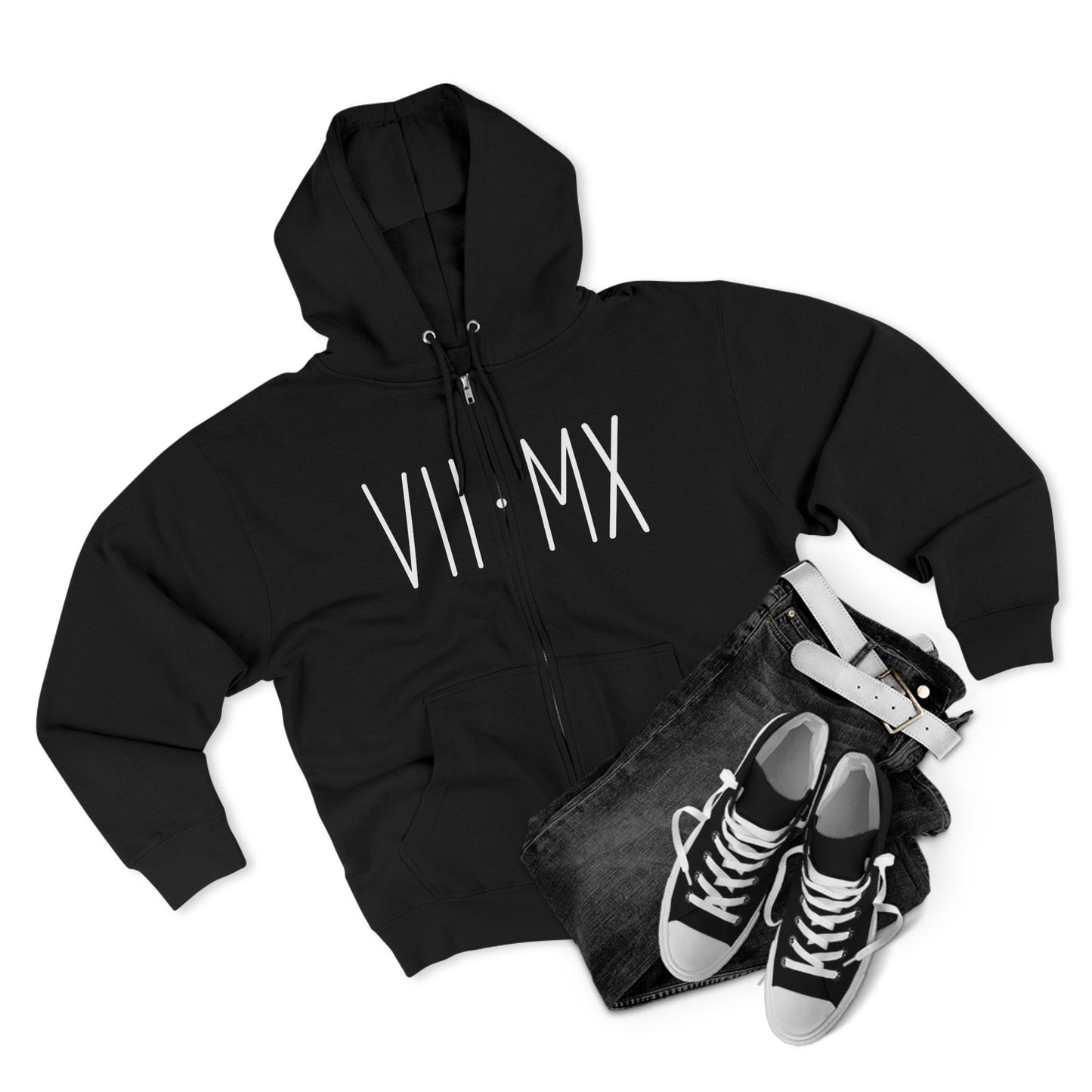 VII•MX and ViticusMaximus Designs on stylish zip up hoodie