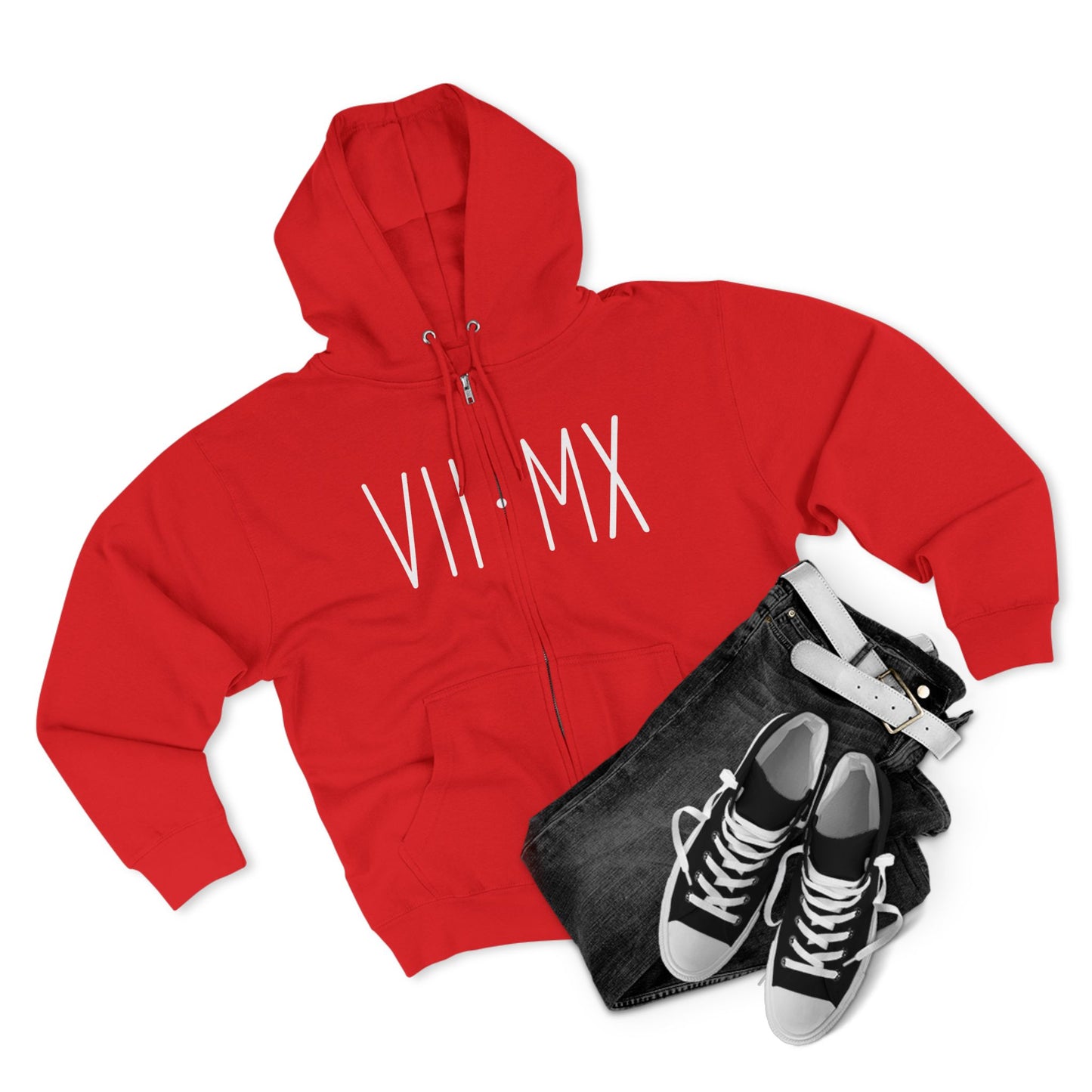 VII•MX and ViticusMaximus Designs on stylish zip up hoodie