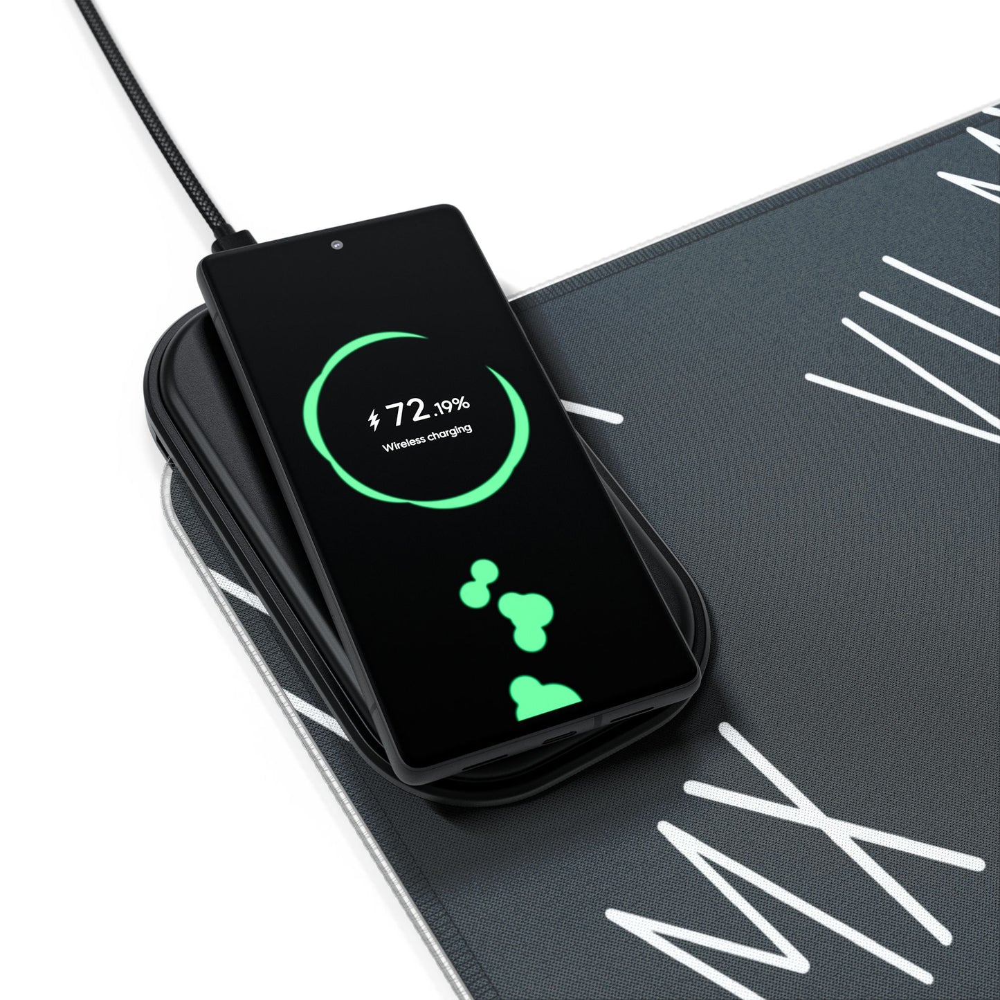 LED Mouse Pad and Wireless Charging station w VII•MX logo pattern